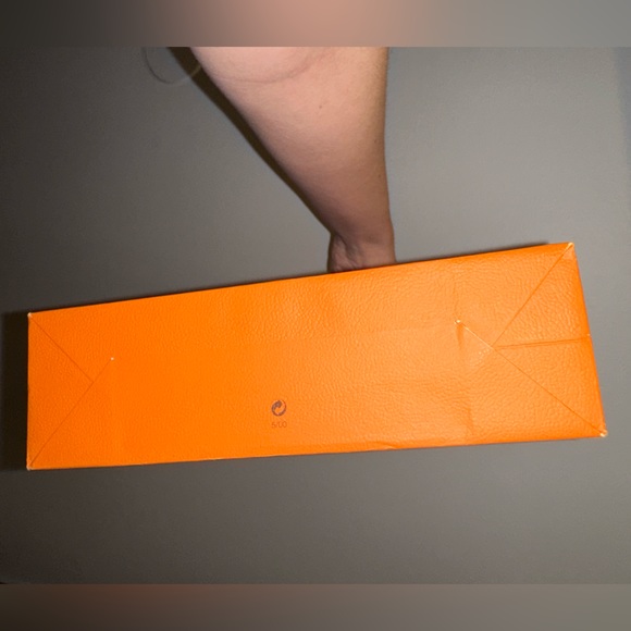HERMÈS ORANGE SHOPPING BAG EUC - Picture 3 of 5